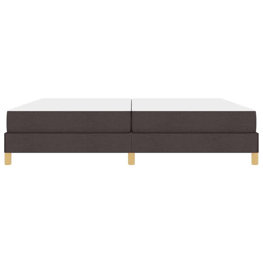 Boxspringbed met matras Donkerbruin 200 x 200 cm Stof is nu te koop bij PeponiXL, paradijselijk wonen!
