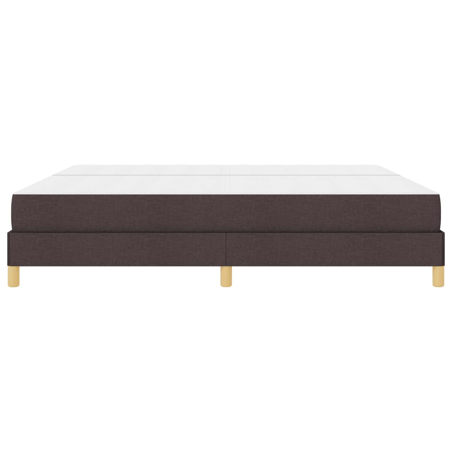 Boxspringbed met matras Donkerbruin 200 x 200 cm Stof is nu te koop bij PeponiXL, paradijselijk wonen!