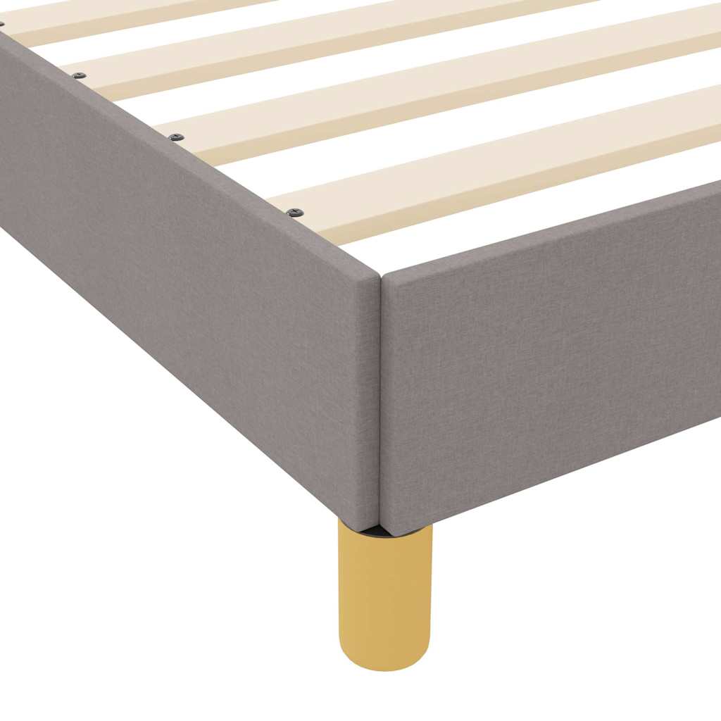 Boxspringbed met matras Taupe 200 x 200 cm Stof is nu te koop bij PeponiXL, paradijselijk wonen!