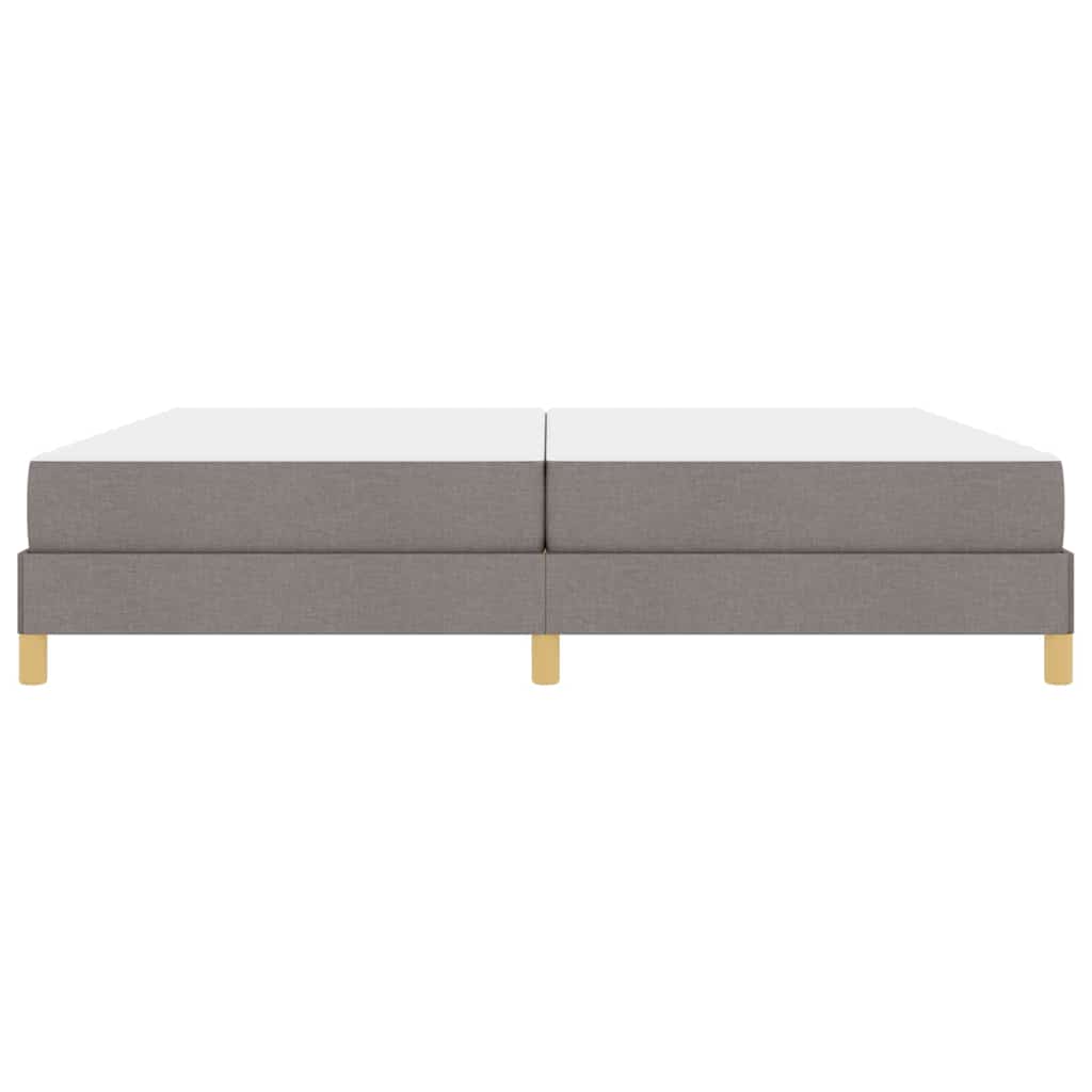 Boxspringbed met matras Taupe 200 x 200 cm Stof is nu te koop bij PeponiXL, paradijselijk wonen!