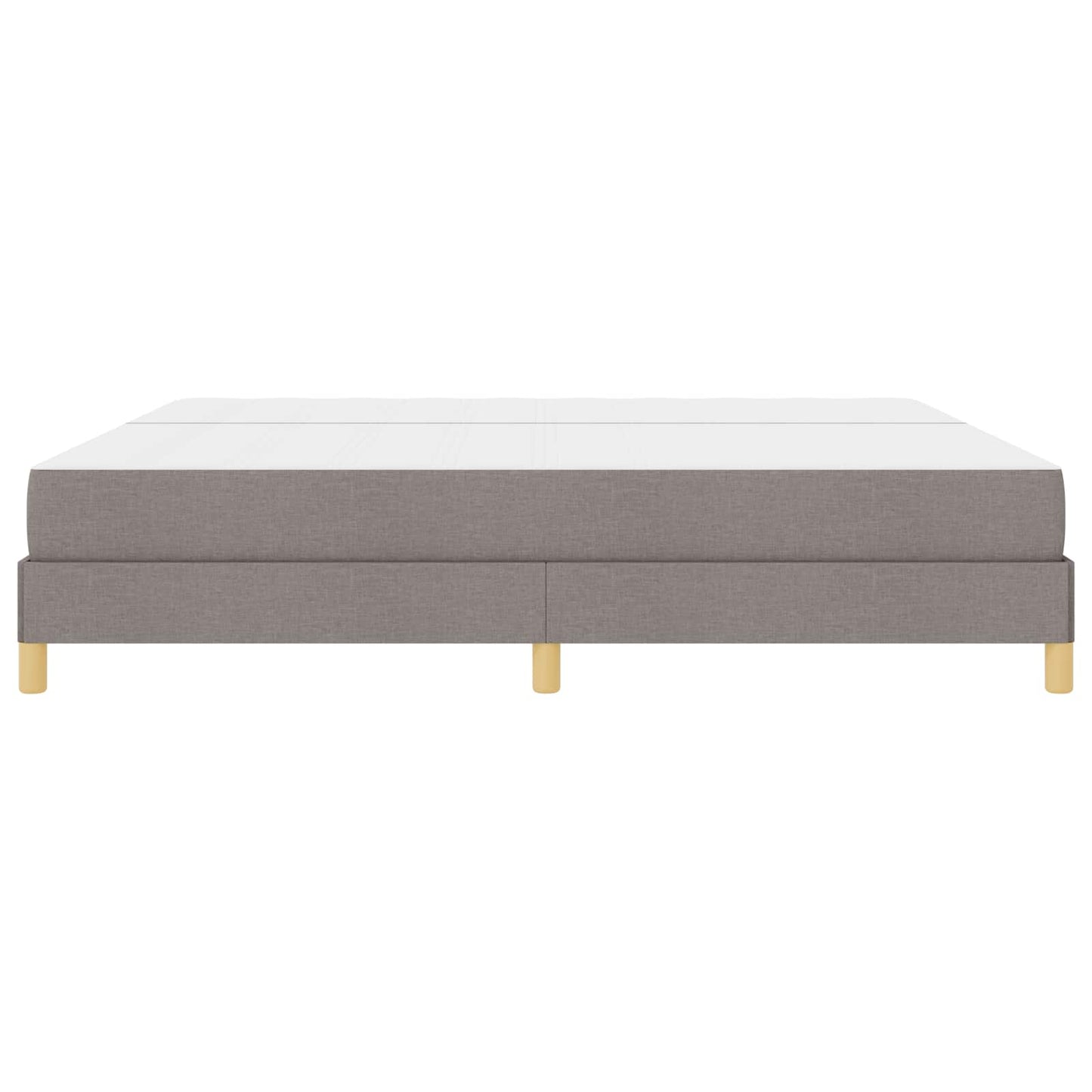 Boxspringbed met matras Taupe 200 x 200 cm Stof is nu te koop bij PeponiXL, paradijselijk wonen!