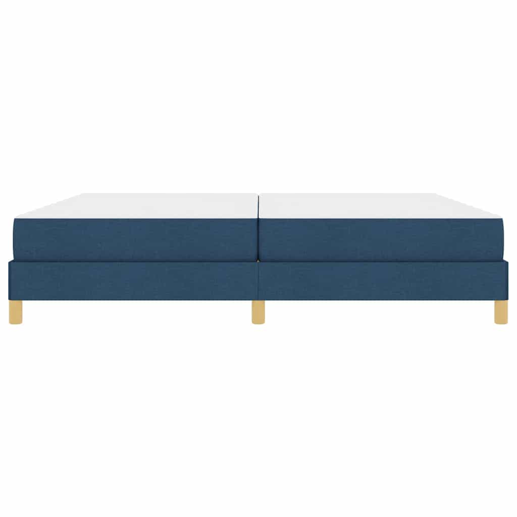 Boxspringbed met matras Blauw 200 x 200 cm Stof is nu te koop bij PeponiXL, paradijselijk wonen!