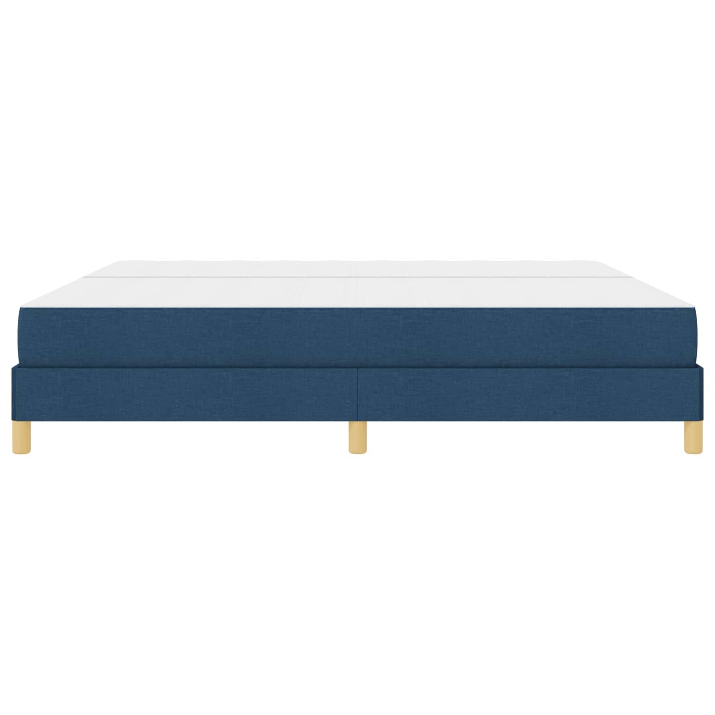 Boxspringbed met matras Blauw 200 x 200 cm Stof is nu te koop bij PeponiXL, paradijselijk wonen!