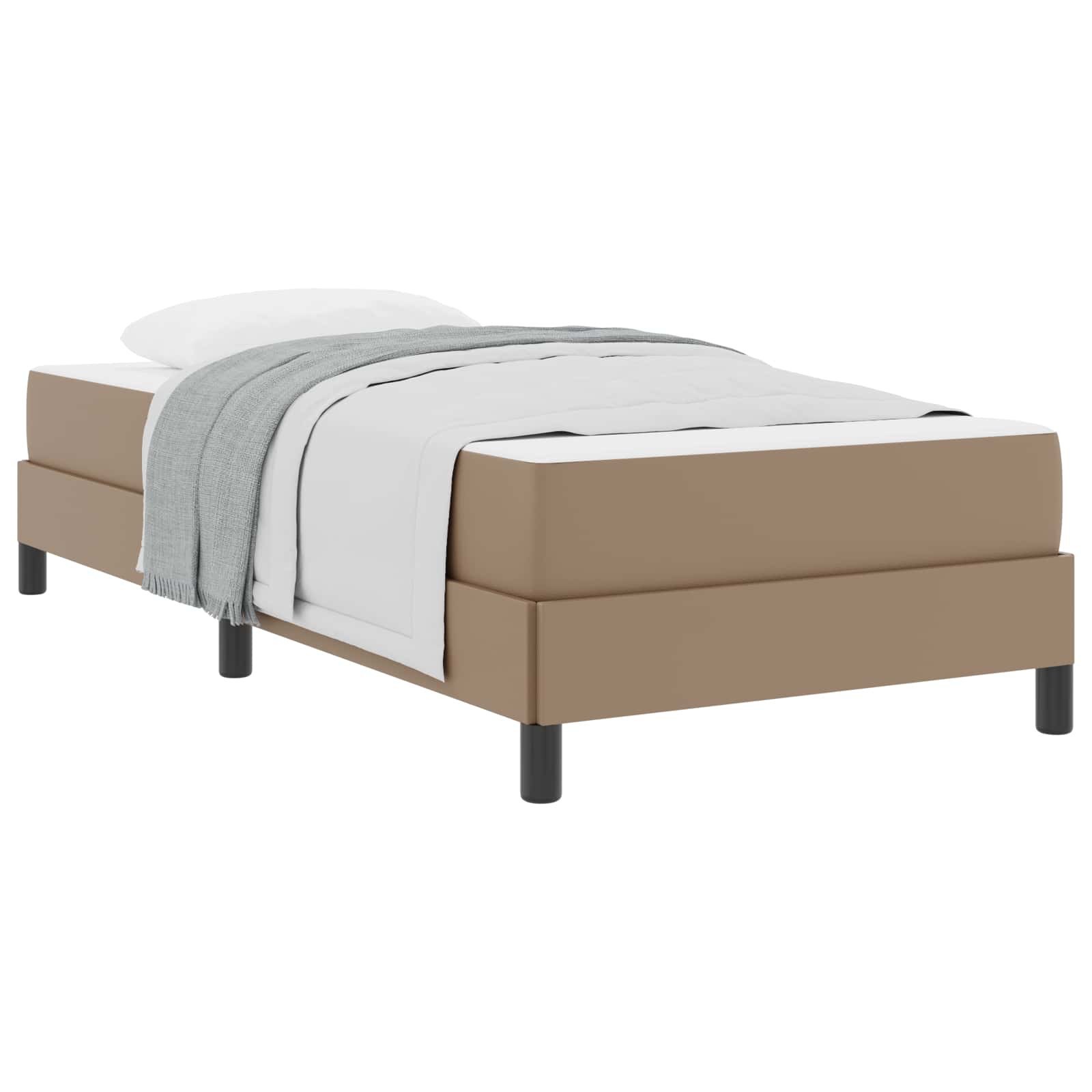 Bedframe met matras Cappuccino 90 x 200 cm Stof is nu te koop bij PeponiXL, paradijselijk wonen!