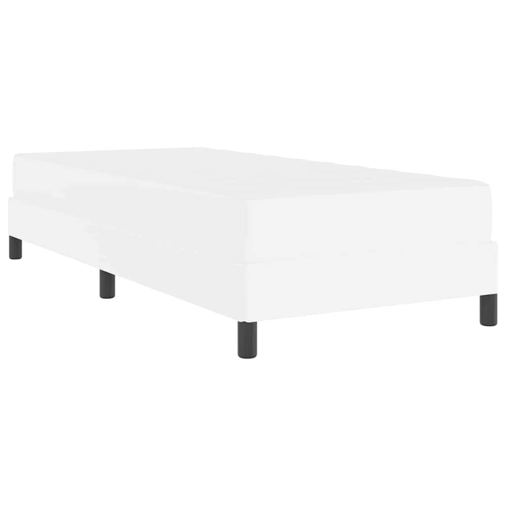 Bedframe met matras Puur Wit 100 x 200 cm Stof is nu te koop bij PeponiXL, paradijselijk wonen!