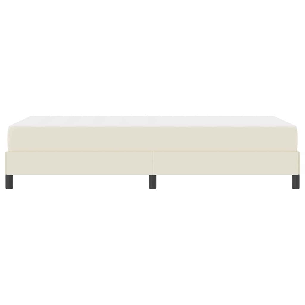 Bedframe met matras Crème 100 x 200 cm Stof is nu te koop bij PeponiXL, paradijselijk wonen!