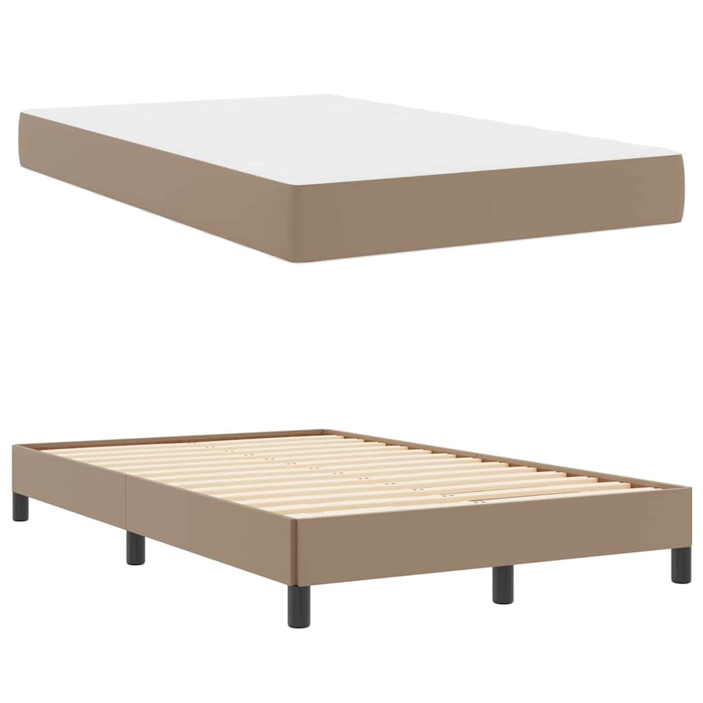 Bedframe met matras Cappuccino 120 x 200 cm Stof is nu te koop bij PeponiXL, paradijselijk wonen!