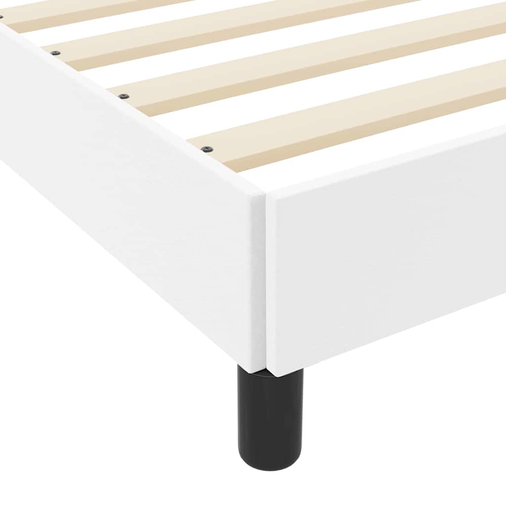 Bedframe met matras Puur Wit 140 x 190 cm Stof is nu te koop bij PeponiXL, paradijselijk wonen!