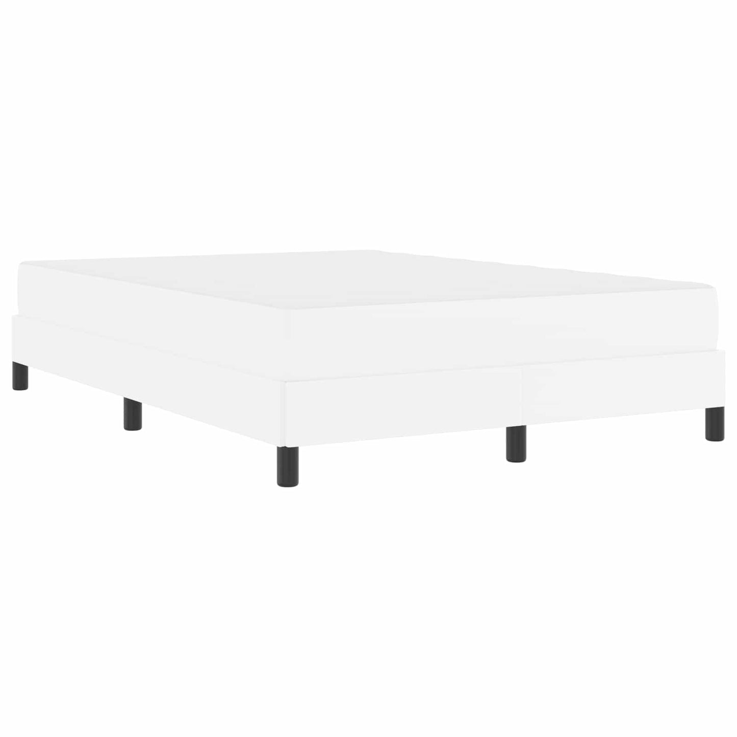 Bedframe met matras Puur Wit 140 x 200 cm Stof is nu te koop bij PeponiXL, paradijselijk wonen!