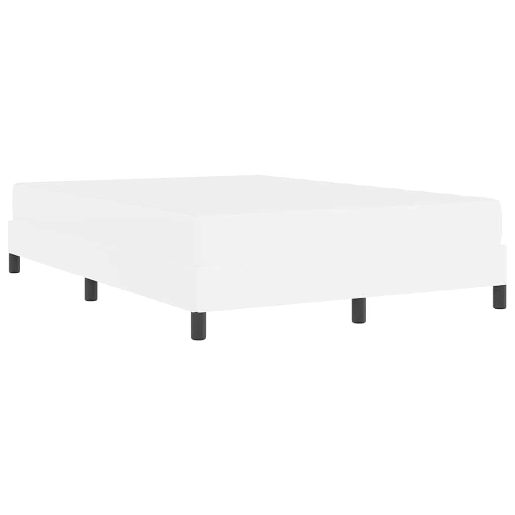 Bedframe met matras Puur Wit 160 x 200 cm Stof is nu te koop bij PeponiXL, paradijselijk wonen!