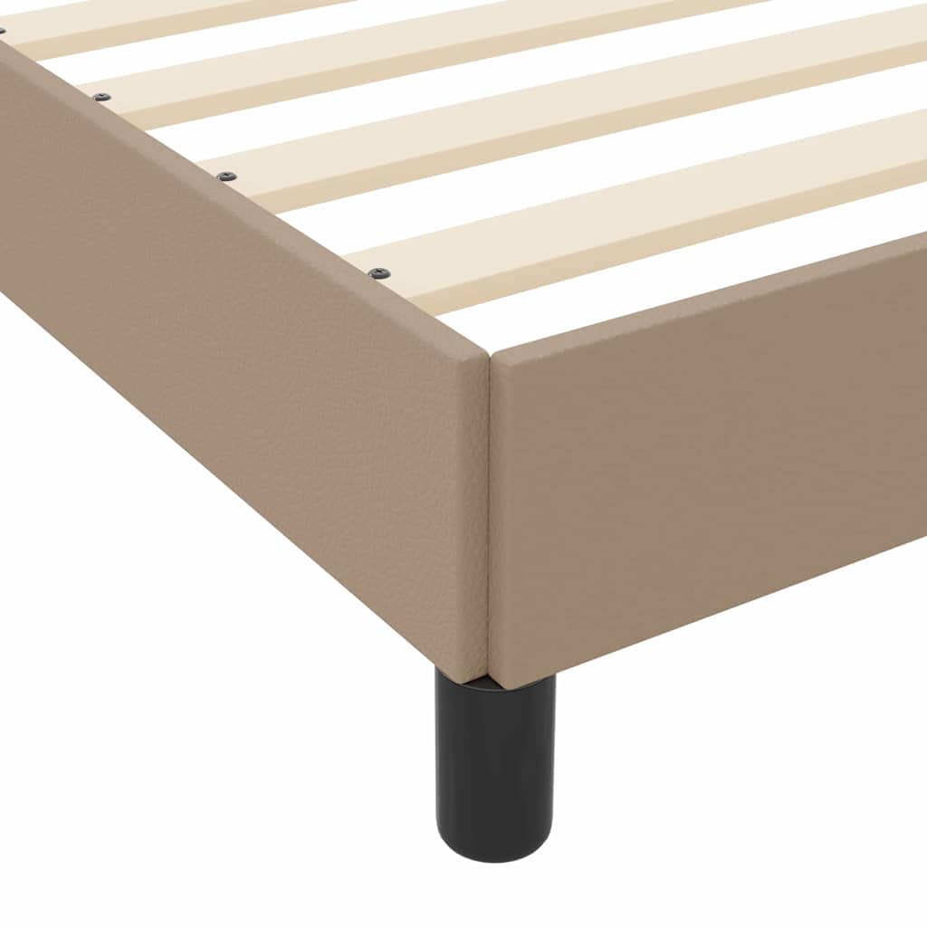 Bedframe met matras Cappuccino 160 x 200 cm Stof is nu te koop bij PeponiXL, paradijselijk wonen!