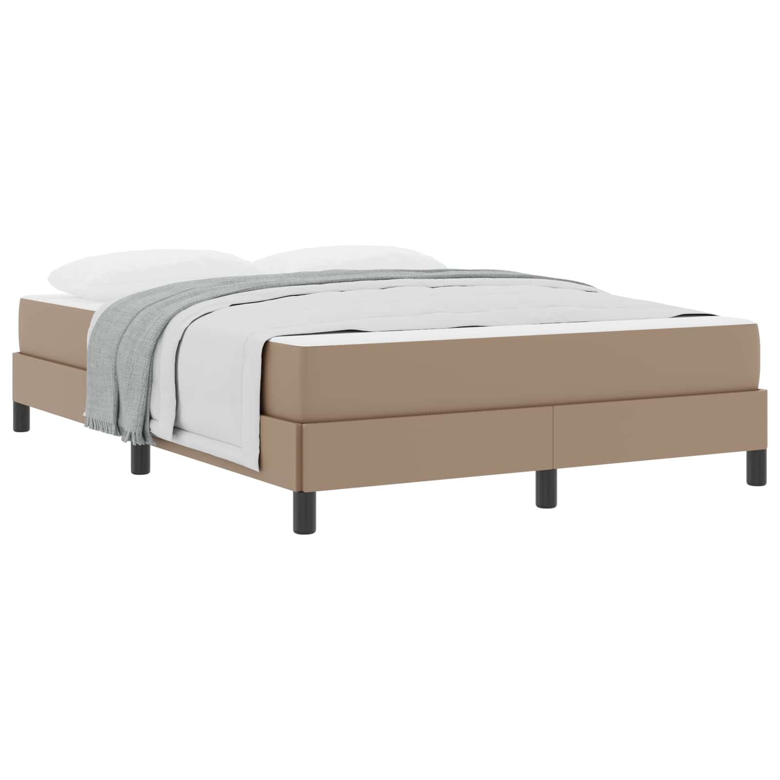 Bedframe met matras Cappuccino 160 x 200 cm Stof is nu te koop bij PeponiXL, paradijselijk wonen!