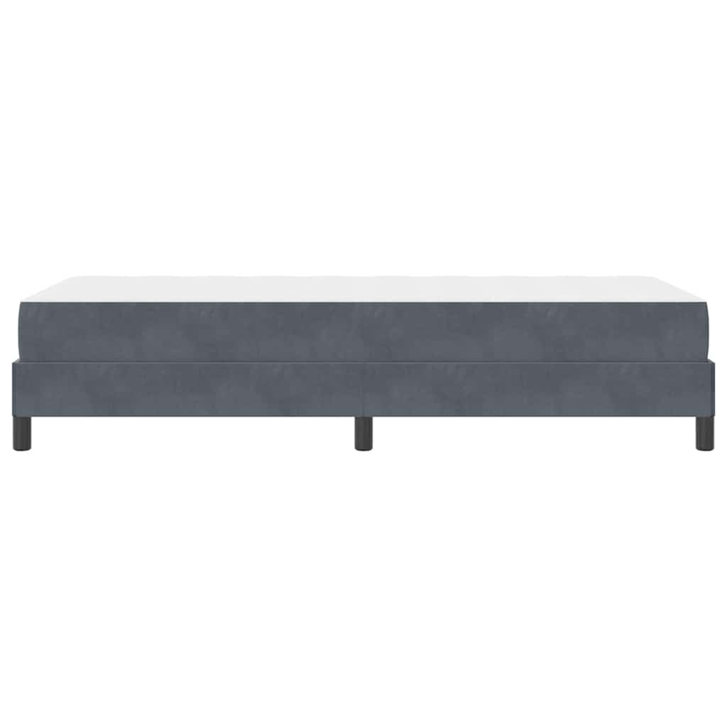 Boxspringbed met matras Donkergrijs 80 x 200 cm Stof is nu te koop bij PeponiXL, paradijselijk wonen!