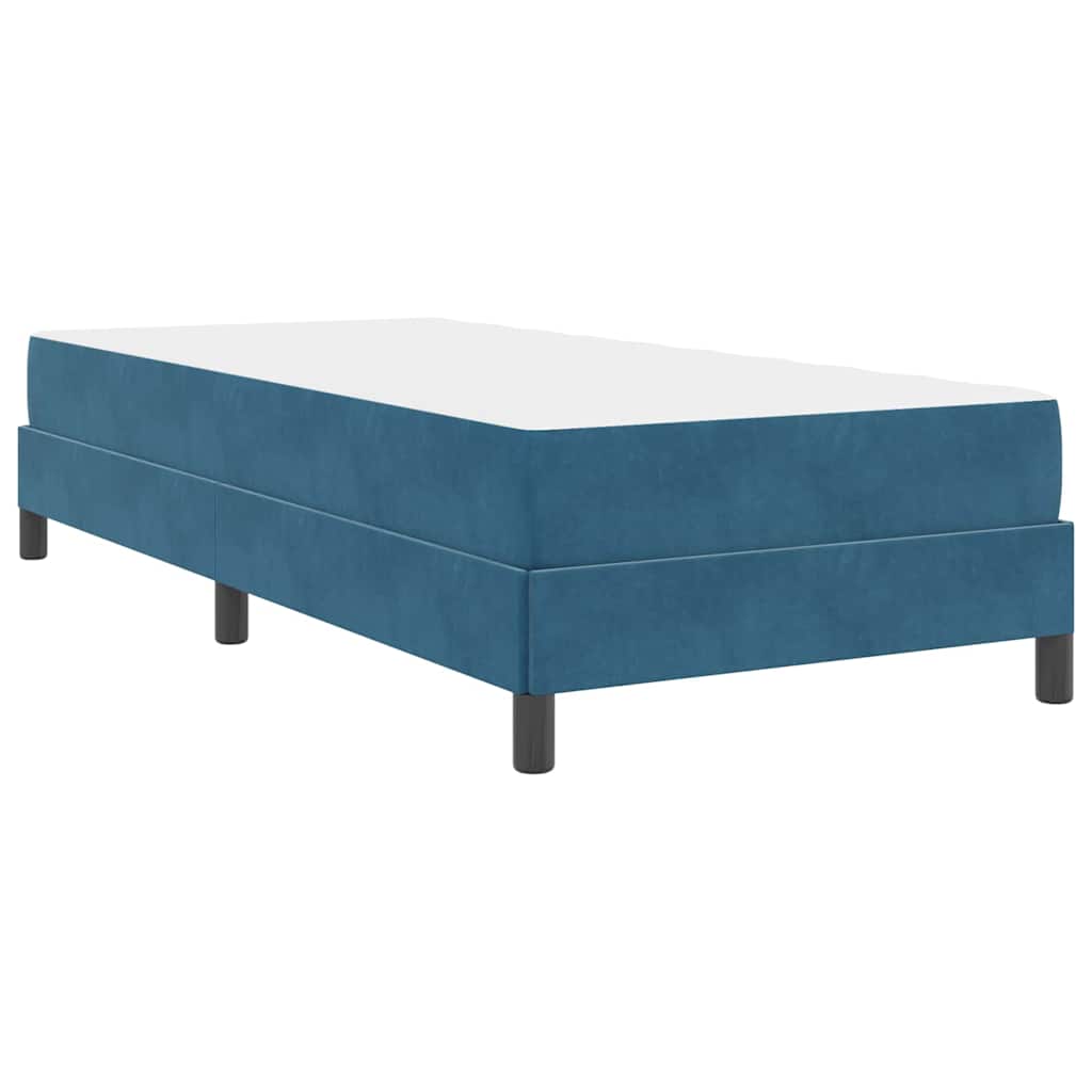 Boxspringbed met matras Donkerblauw 80 x 200 cm Stof is nu te koop bij PeponiXL, paradijselijk wonen!