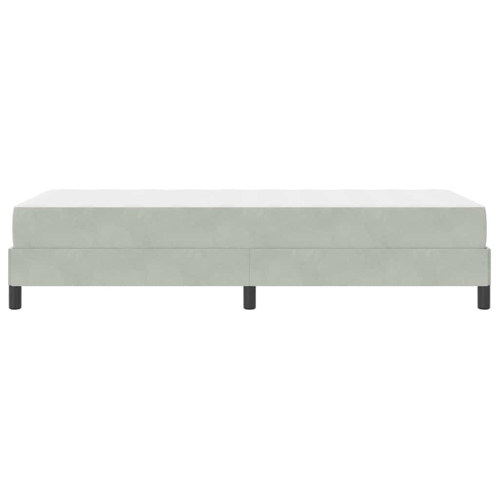 Boxspringbed met matras Lichtgrijs 90 x 190 cm Stof is nu te koop bij PeponiXL, paradijselijk wonen!