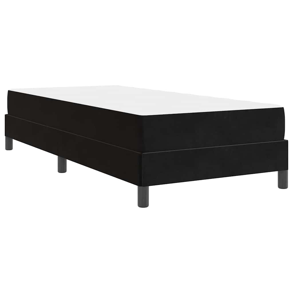 Boxspringbed met matras Zwart 90 x 190 cm Stof is nu te koop bij PeponiXL, paradijselijk wonen!