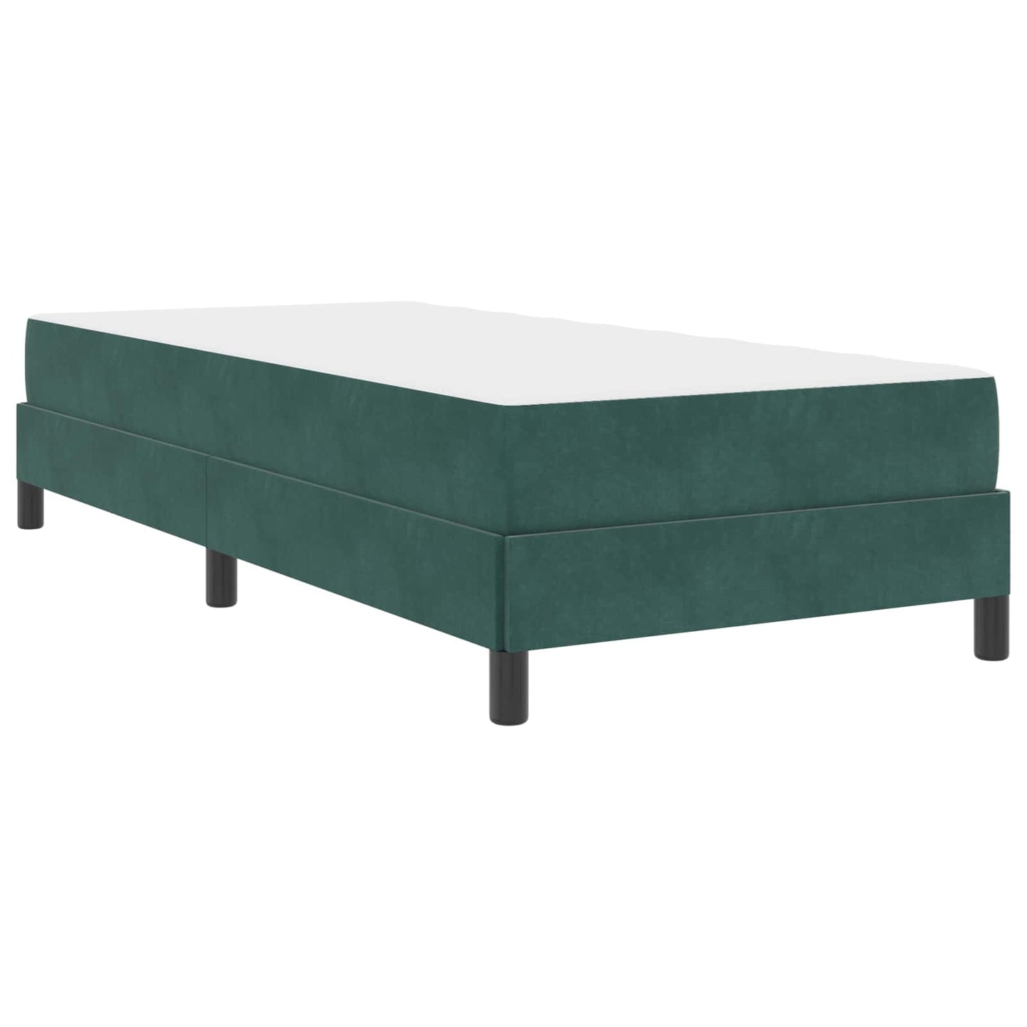Boxspringbed met matras Donkergroen 90 x 190 cm Stof is nu te koop bij PeponiXL, paradijselijk wonen!