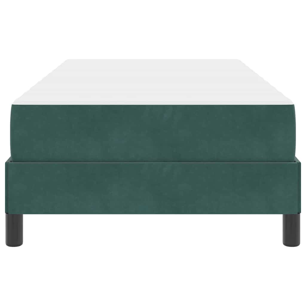 Boxspringbed met matras Donkergroen 90 x 190 cm Stof is nu te koop bij PeponiXL, paradijselijk wonen!