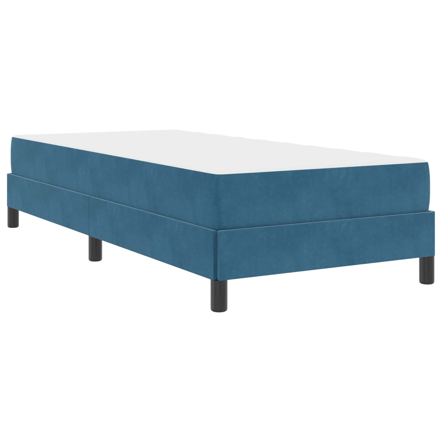 Boxspringbed met matras Donkerblauw 90 x 190 cm Stof is nu te koop bij PeponiXL, paradijselijk wonen!