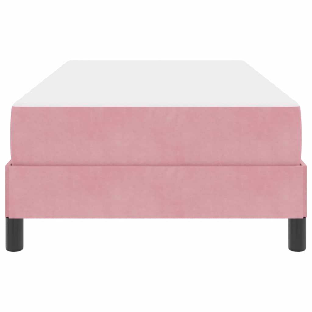 Boxspringbed met matras Roze 90 x 190 cm Stof is nu te koop bij PeponiXL, paradijselijk wonen!