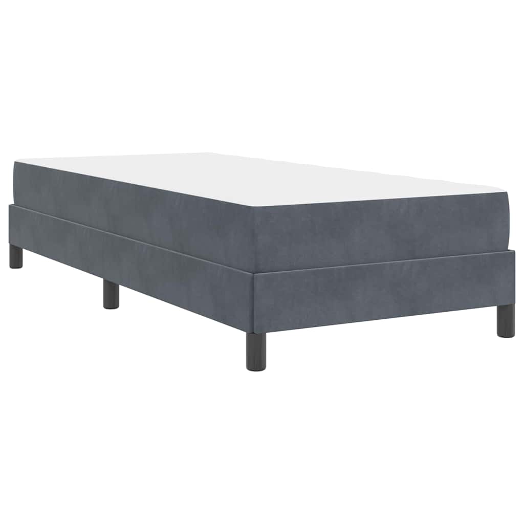 Boxspringbed met matras Donkergrijs 90 x 200 cm Stof is nu te koop bij PeponiXL, paradijselijk wonen!