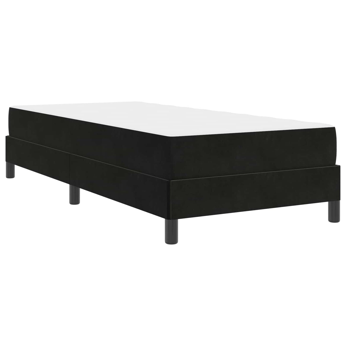Boxspringbed met matras Zwart 90 x 200 cm Stof is nu te koop bij PeponiXL, paradijselijk wonen!
