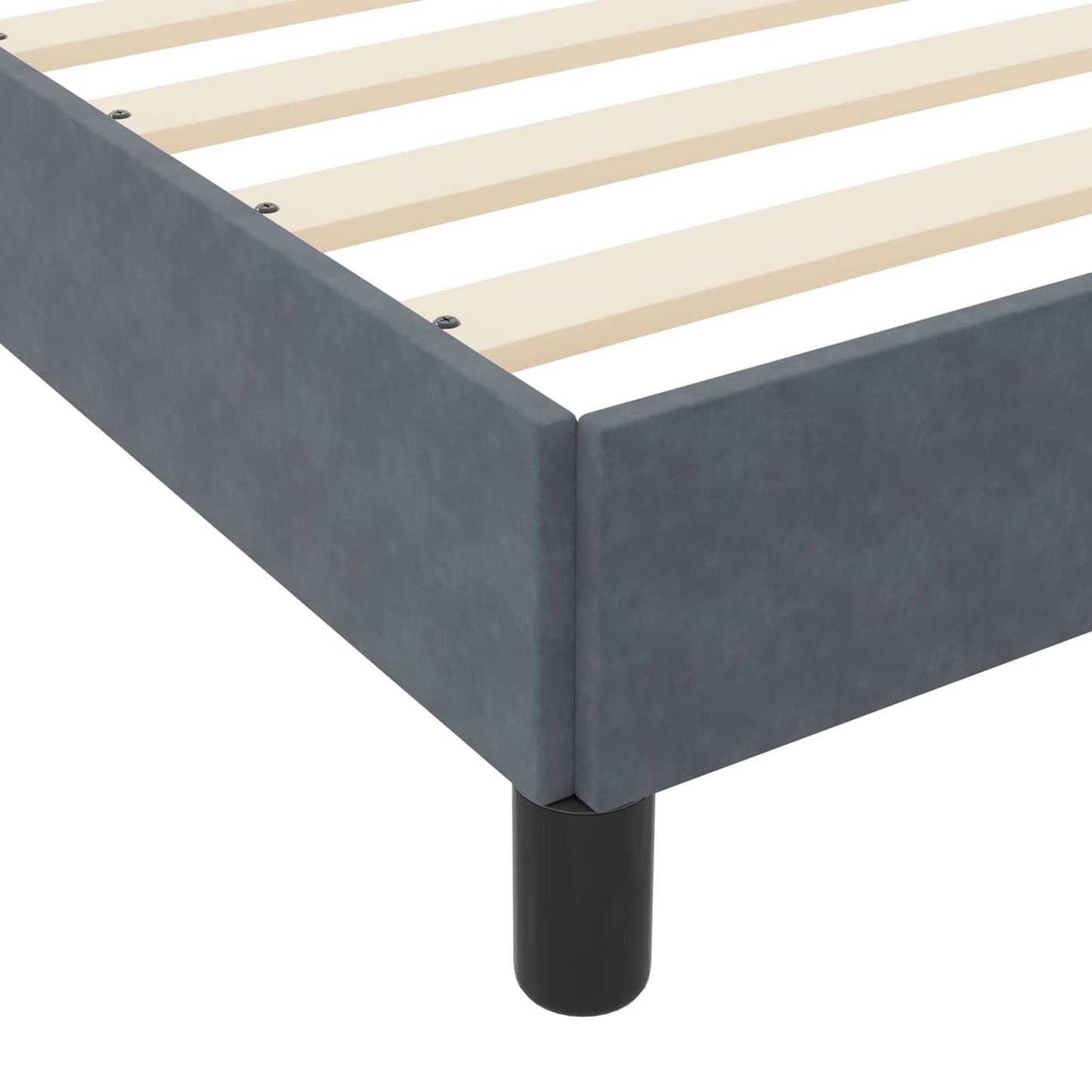 Boxspringbed met matras Donkergrijs 120 x 190 cm Stof is nu te koop bij PeponiXL, paradijselijk wonen!