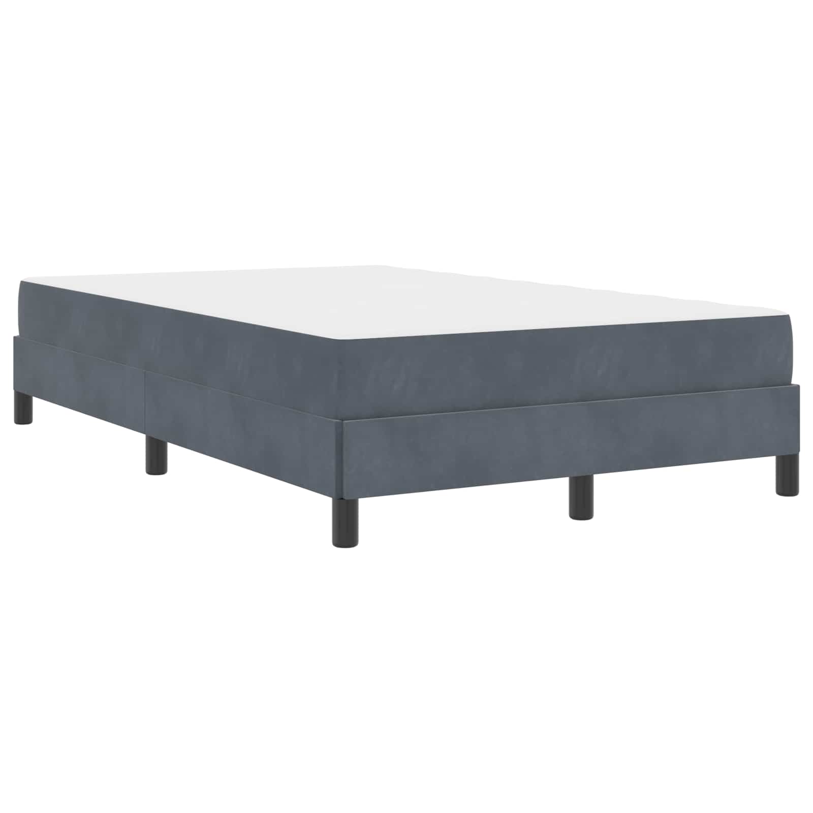 Boxspringbed met matras Donkergrijs 120 x 190 cm Stof is nu te koop bij PeponiXL, paradijselijk wonen!