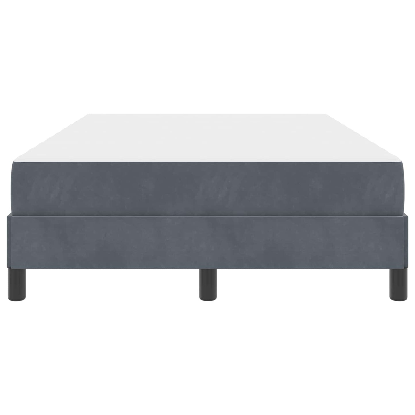 Boxspringbed met matras Donkergrijs 120 x 190 cm Stof is nu te koop bij PeponiXL, paradijselijk wonen!