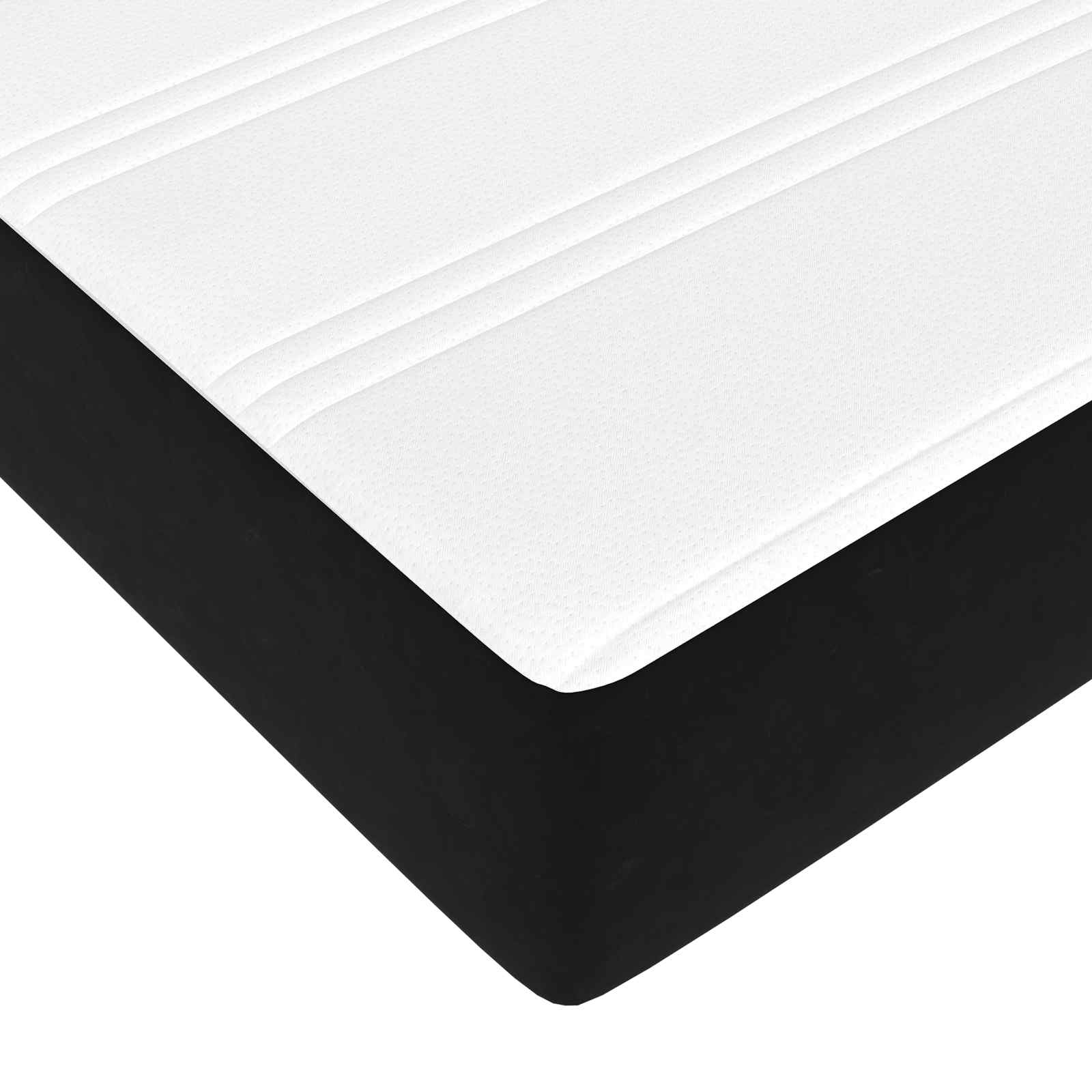 Boxspringbed met matras Zwart 120 x 190 cm Stof is nu te koop bij PeponiXL, paradijselijk wonen!