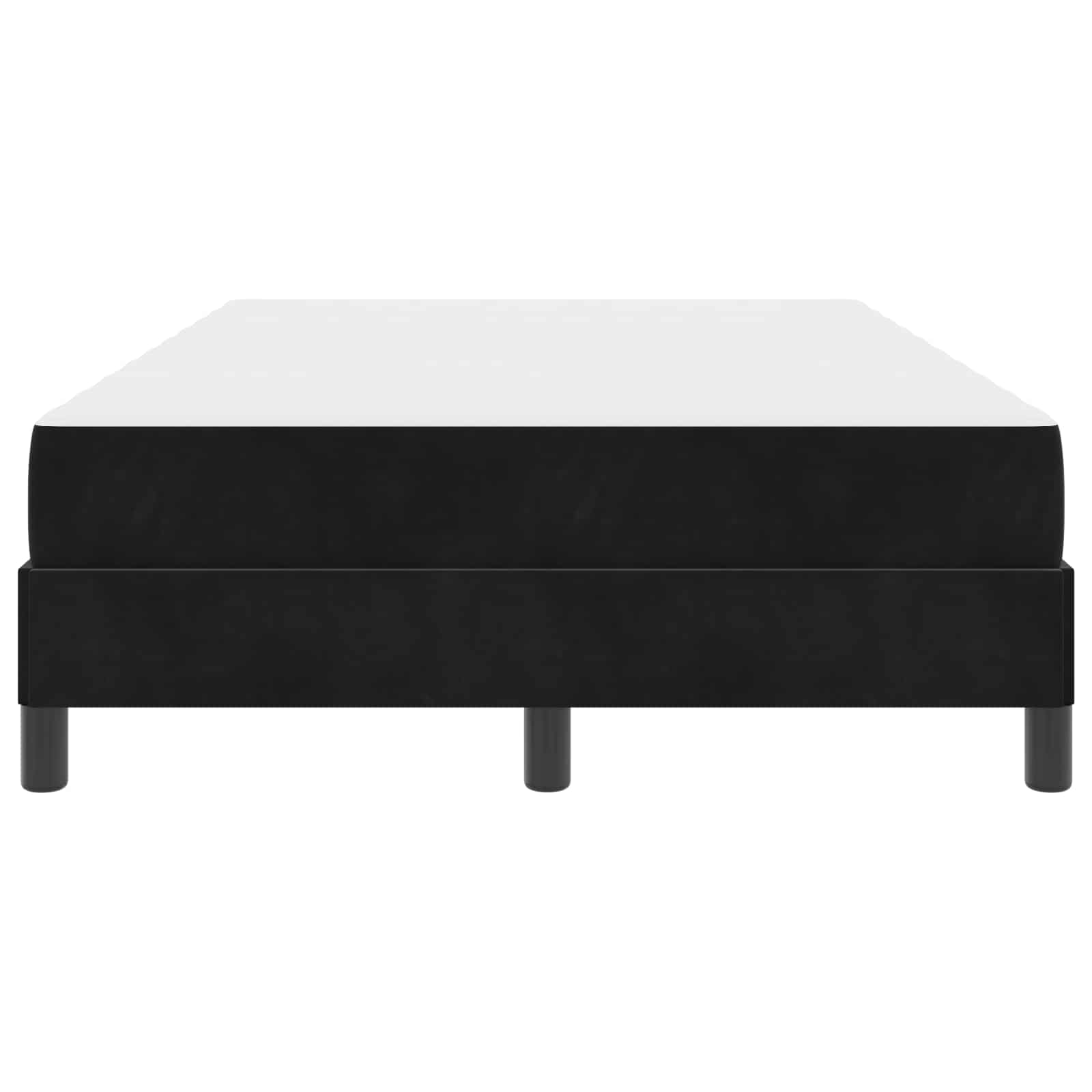 Boxspringbed met matras Zwart 120 x 190 cm Stof is nu te koop bij PeponiXL, paradijselijk wonen!