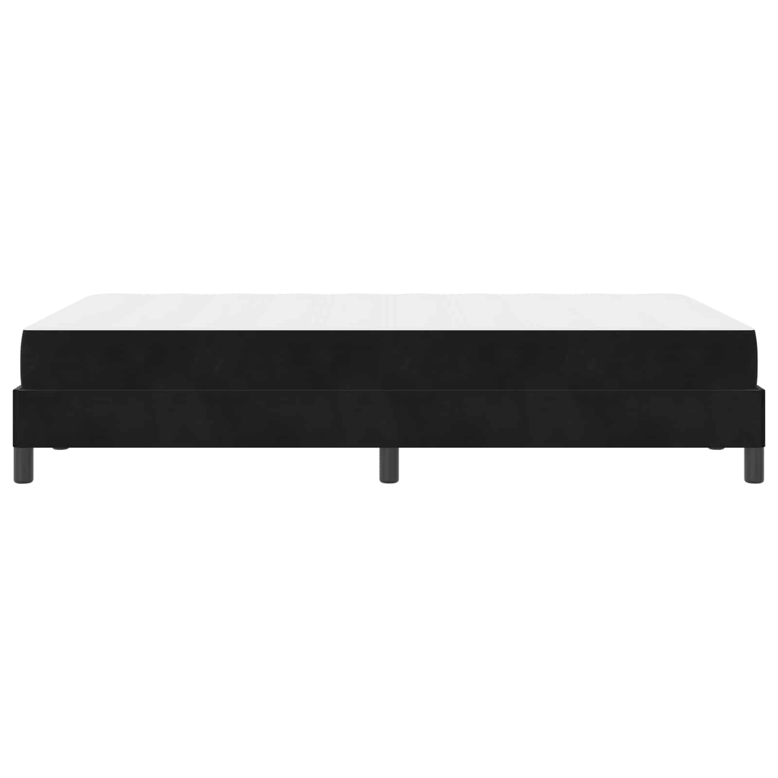 Boxspringbed met matras Zwart 120 x 190 cm Stof is nu te koop bij PeponiXL, paradijselijk wonen!
