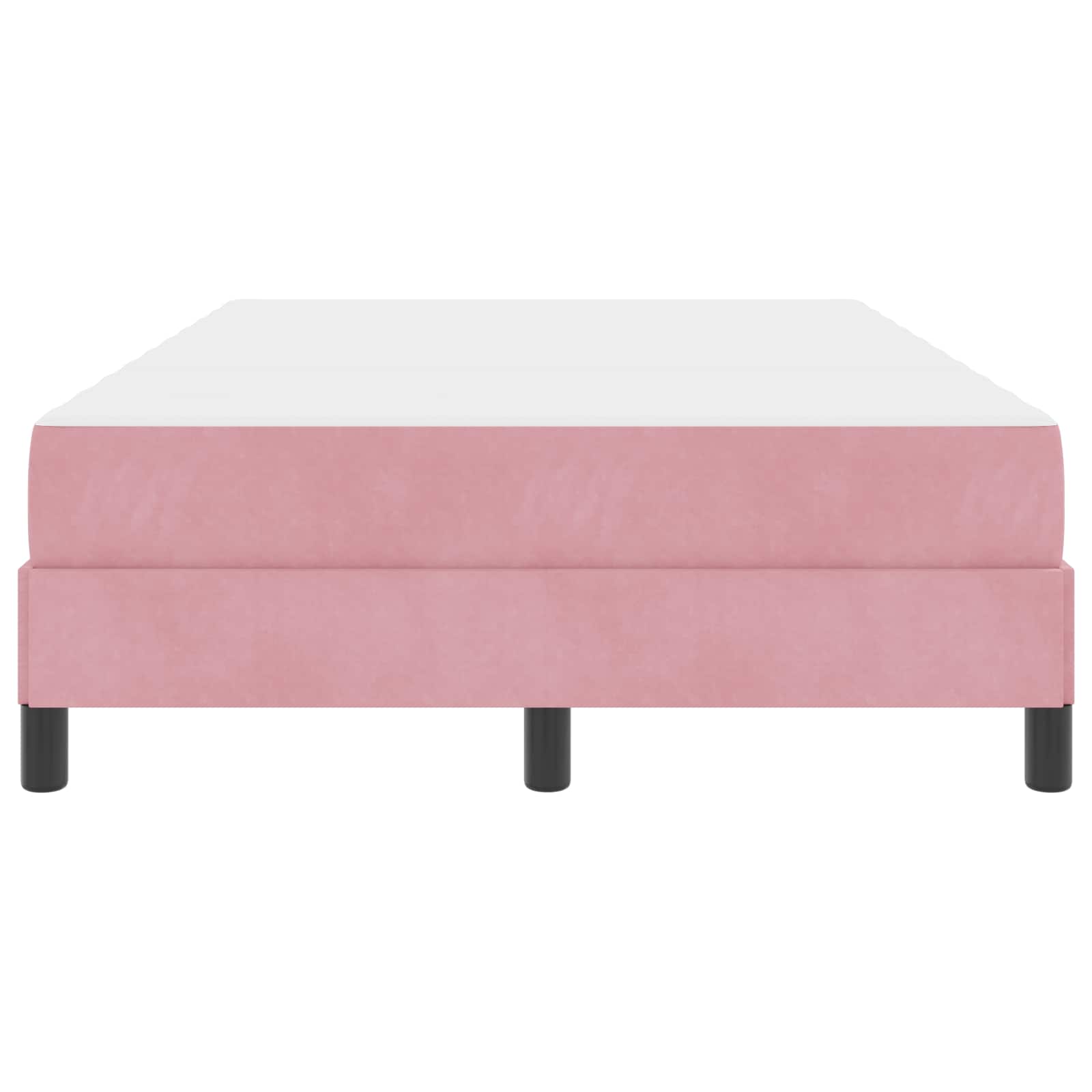 Boxspringbed met matras Roze 120 x 190 cm Stof is nu te koop bij PeponiXL, paradijselijk wonen!