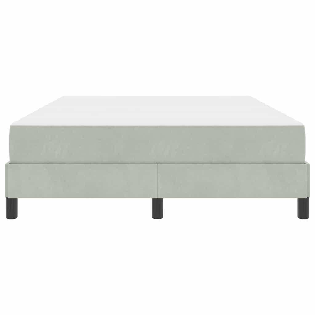 Boxspringbed met matras Lichtgrijs 140 x 190 cm Stof is nu te koop bij PeponiXL, paradijselijk wonen!