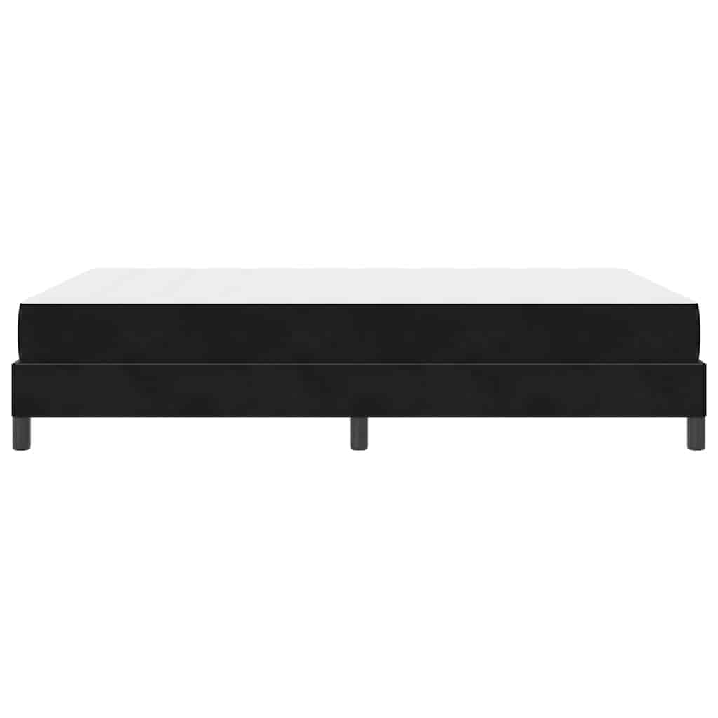 Boxspringbed met matras Zwart 140 x 190 cm Stof is nu te koop bij PeponiXL, paradijselijk wonen!