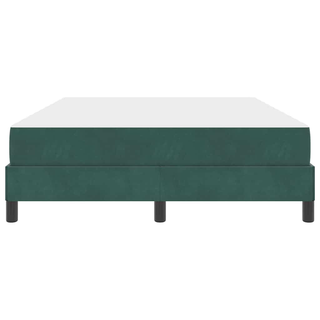 Boxspringbed met matras Donkergroen 140 x 190 cm Stof is nu te koop bij PeponiXL, paradijselijk wonen!