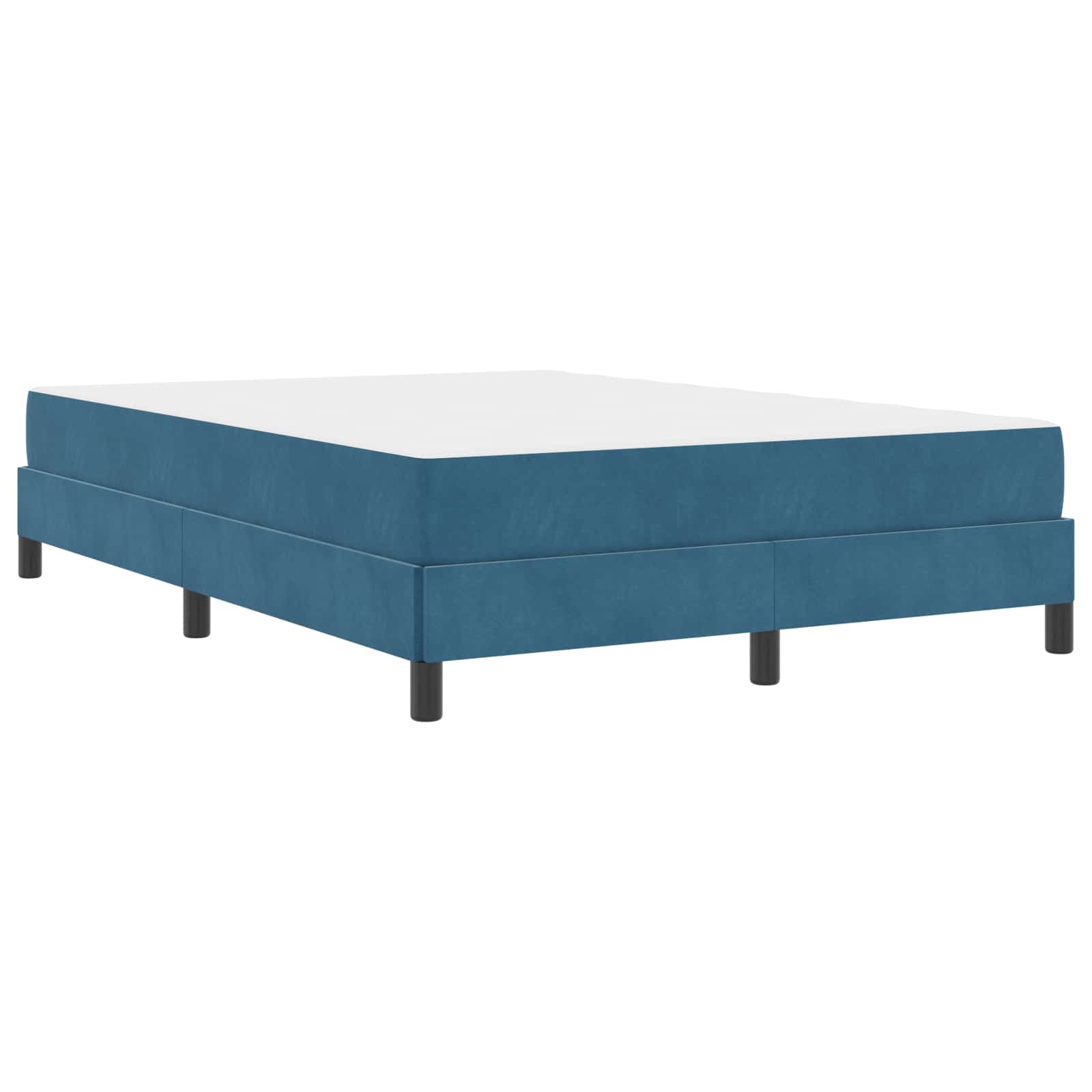Boxspringbed met matras Donkerblauw 140 x 190 cm Stof is nu te koop bij PeponiXL, paradijselijk wonen!