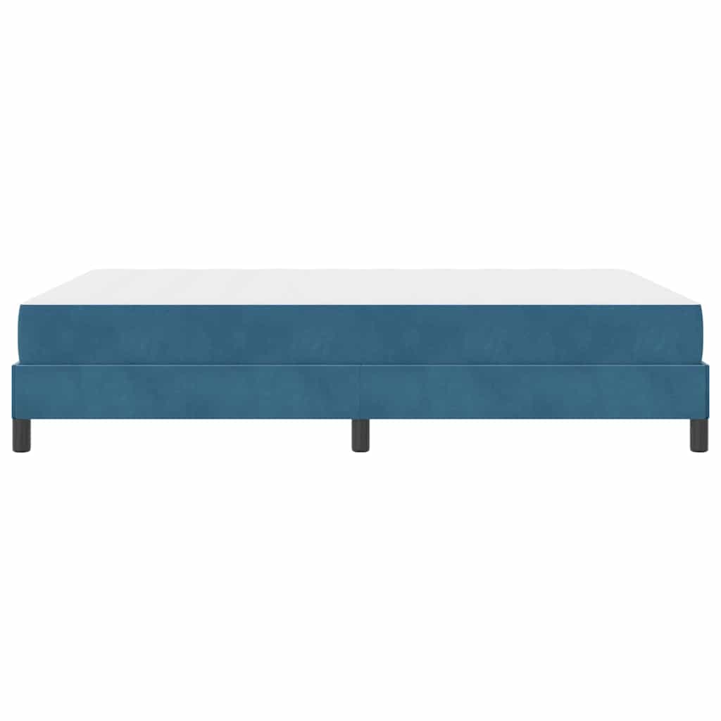 Boxspringbed met matras Donkerblauw 140 x 190 cm Stof is nu te koop bij PeponiXL, paradijselijk wonen!