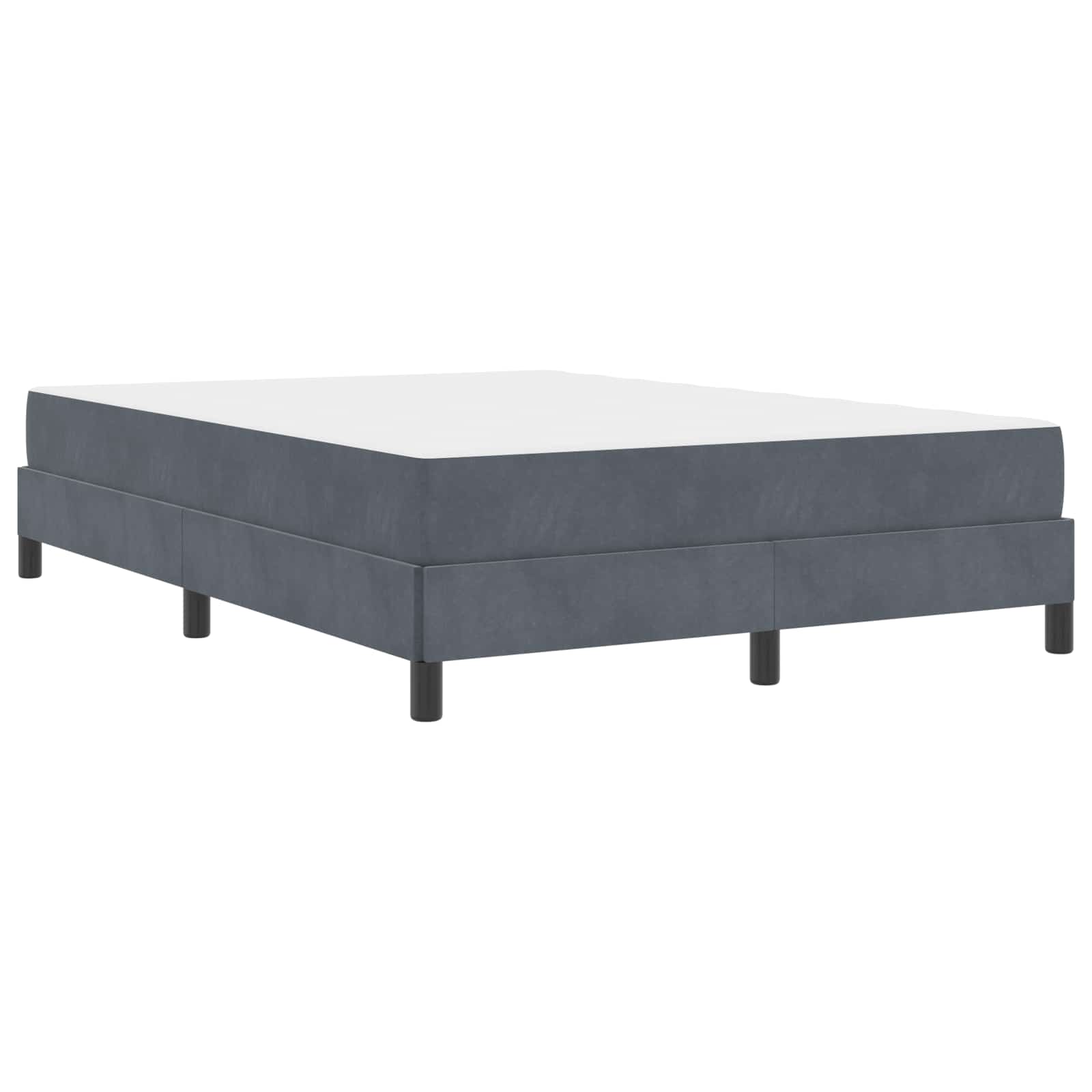 Boxspringbed met matras Donkergrijs 140 x 200 cm Stof is nu te koop bij PeponiXL, paradijselijk wonen!
