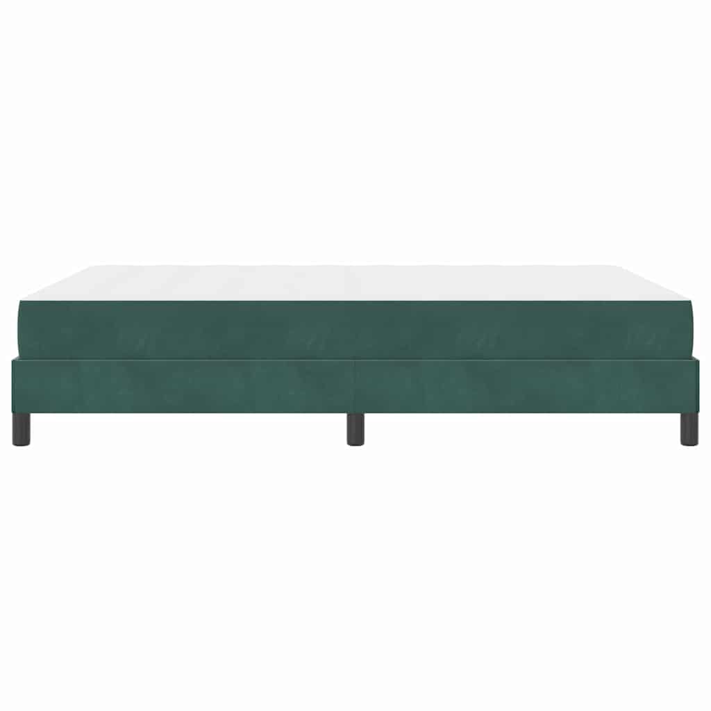 Boxspringbed met matras Donkergroen 140 x 200 cm Stof is nu te koop bij PeponiXL, paradijselijk wonen!