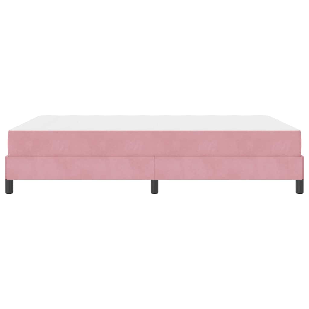 Boxspringbed met matras Roze 140 x 200 cm Stof is nu te koop bij PeponiXL, paradijselijk wonen!