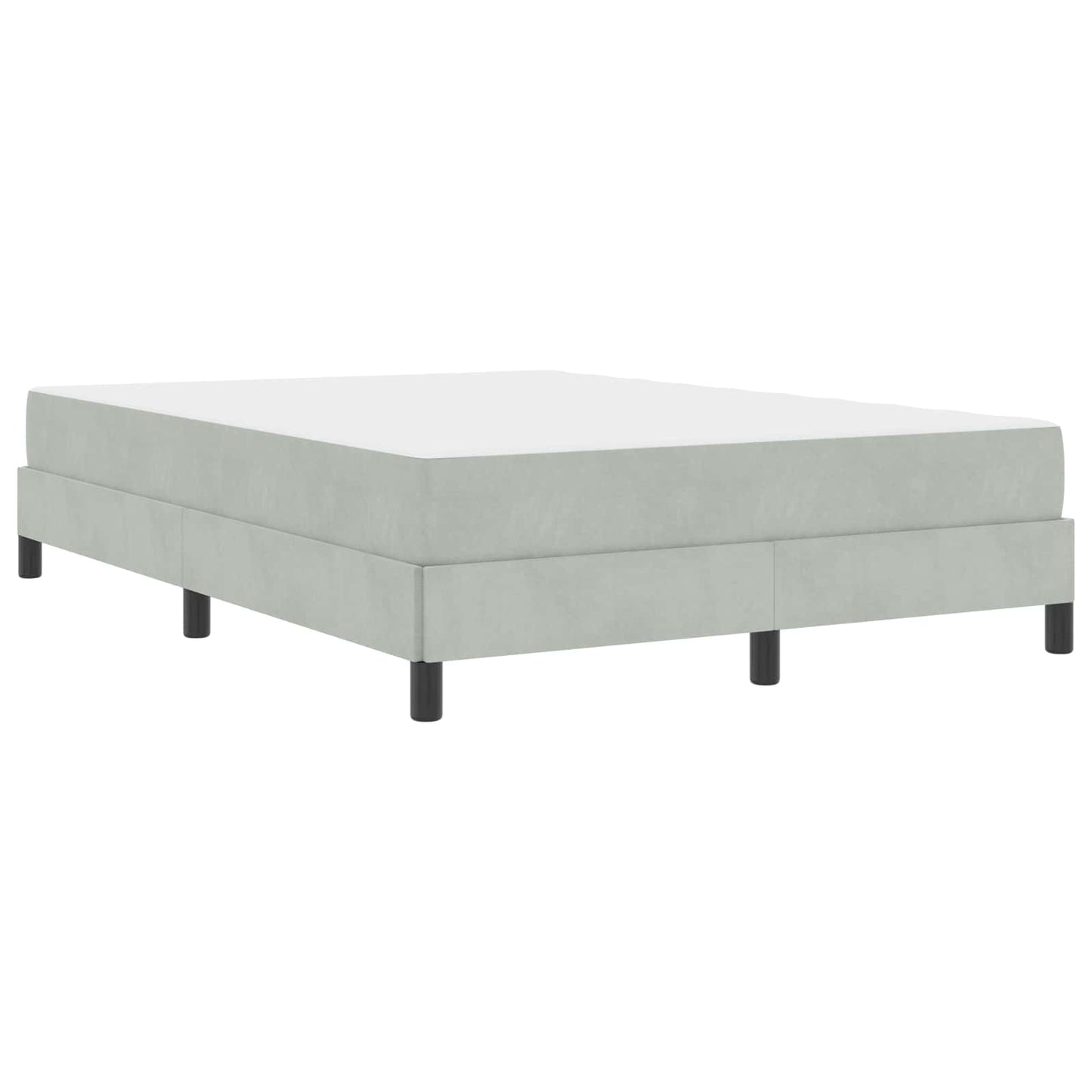 Boxspringbed met matras Lichtgrijs 160 x 200 cm Stof is nu te koop bij PeponiXL, paradijselijk wonen!