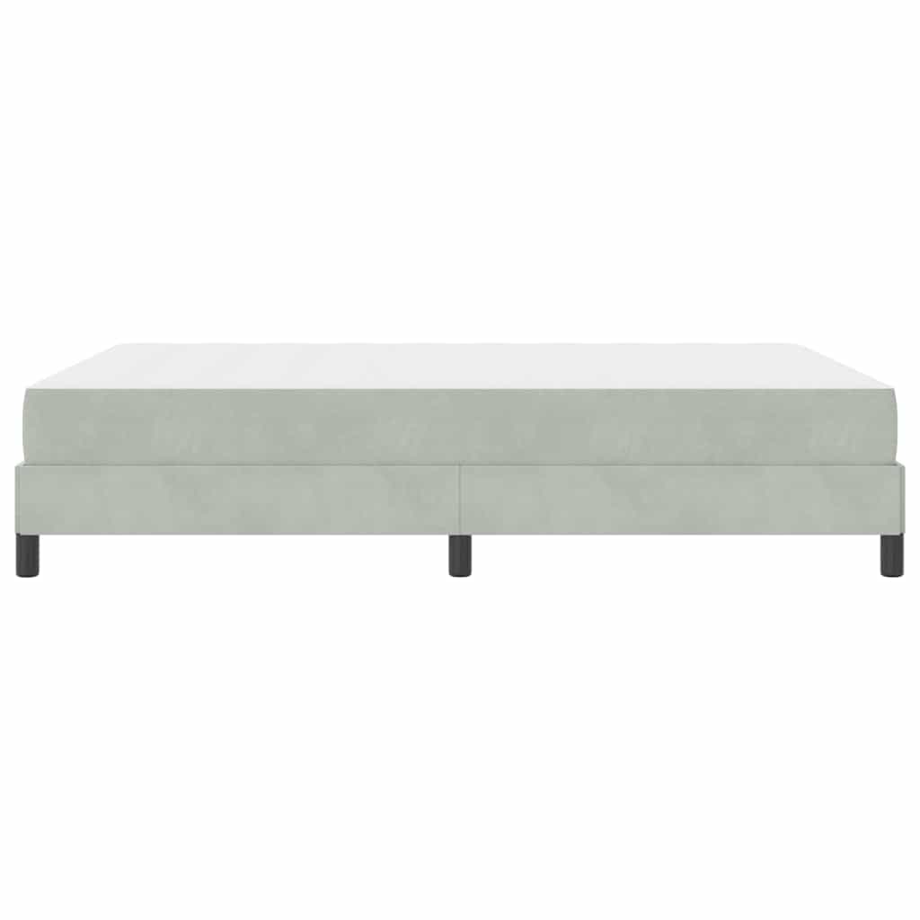 Boxspringbed met matras Lichtgrijs 160 x 200 cm Stof is nu te koop bij PeponiXL, paradijselijk wonen!