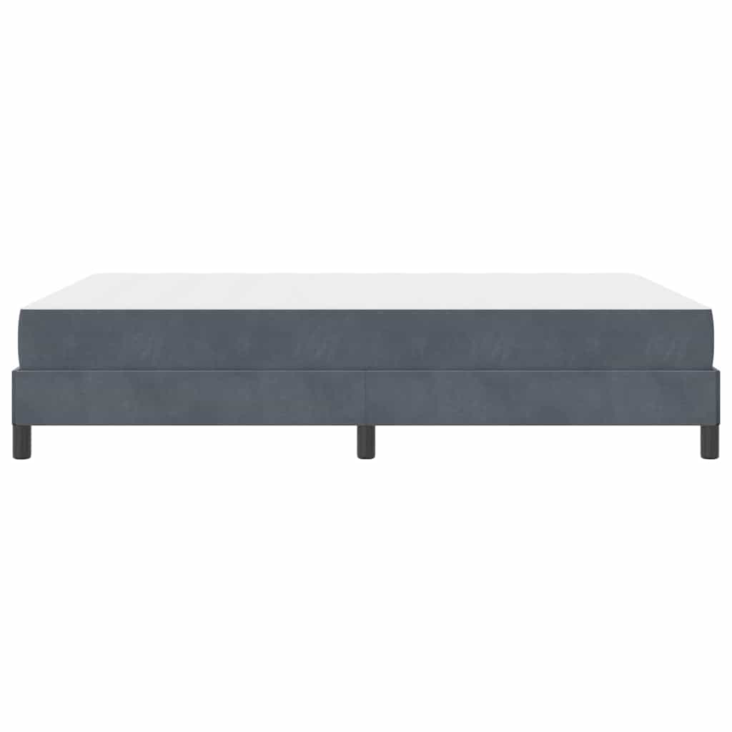 Boxspringbed met matras Donkergrijs 160 x 200 cm Stof is nu te koop bij PeponiXL, paradijselijk wonen!