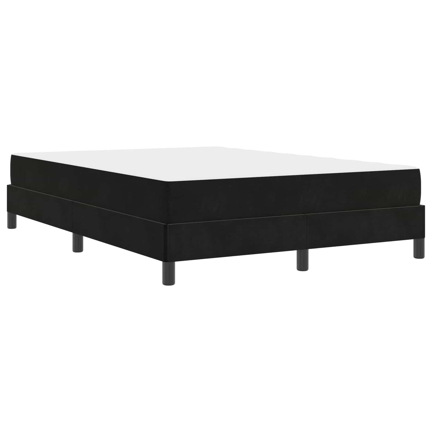 Boxspringbed met matras Zwart 160 x 200 cm Stof is nu te koop bij PeponiXL, paradijselijk wonen!