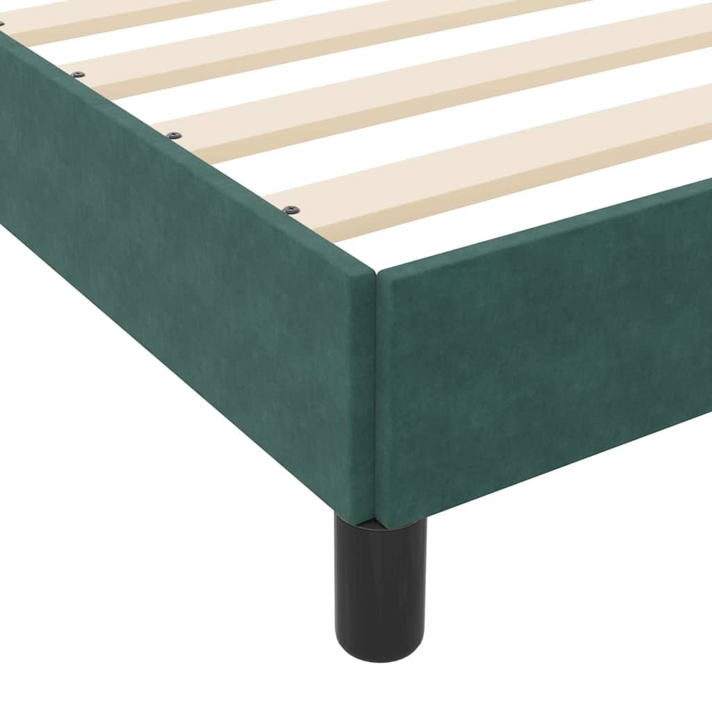 Boxspringbed met matras Donkergroen 160 x 200 cm Stof is nu te koop bij PeponiXL, paradijselijk wonen!