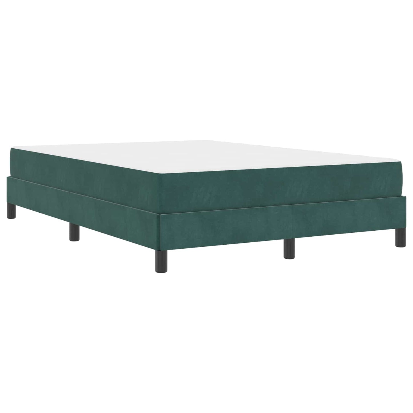 Boxspringbed met matras Donkergroen 160 x 200 cm Stof is nu te koop bij PeponiXL, paradijselijk wonen!