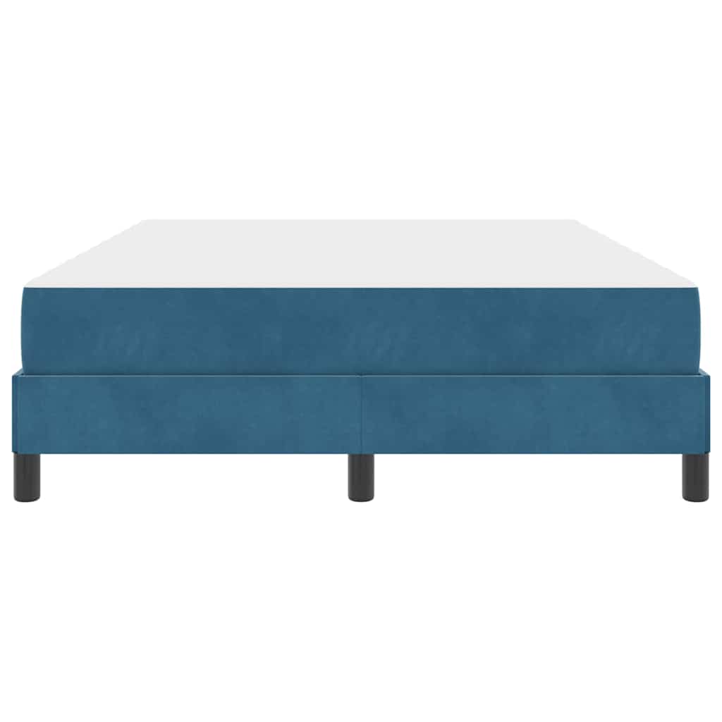 Boxspringbed met matras Donkerblauw 160 x 200 cm Stof is nu te koop bij PeponiXL, paradijselijk wonen!