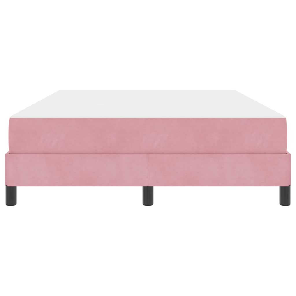 Boxspringbed met matras Roze 160 x 200 cm Stof is nu te koop bij PeponiXL, paradijselijk wonen!