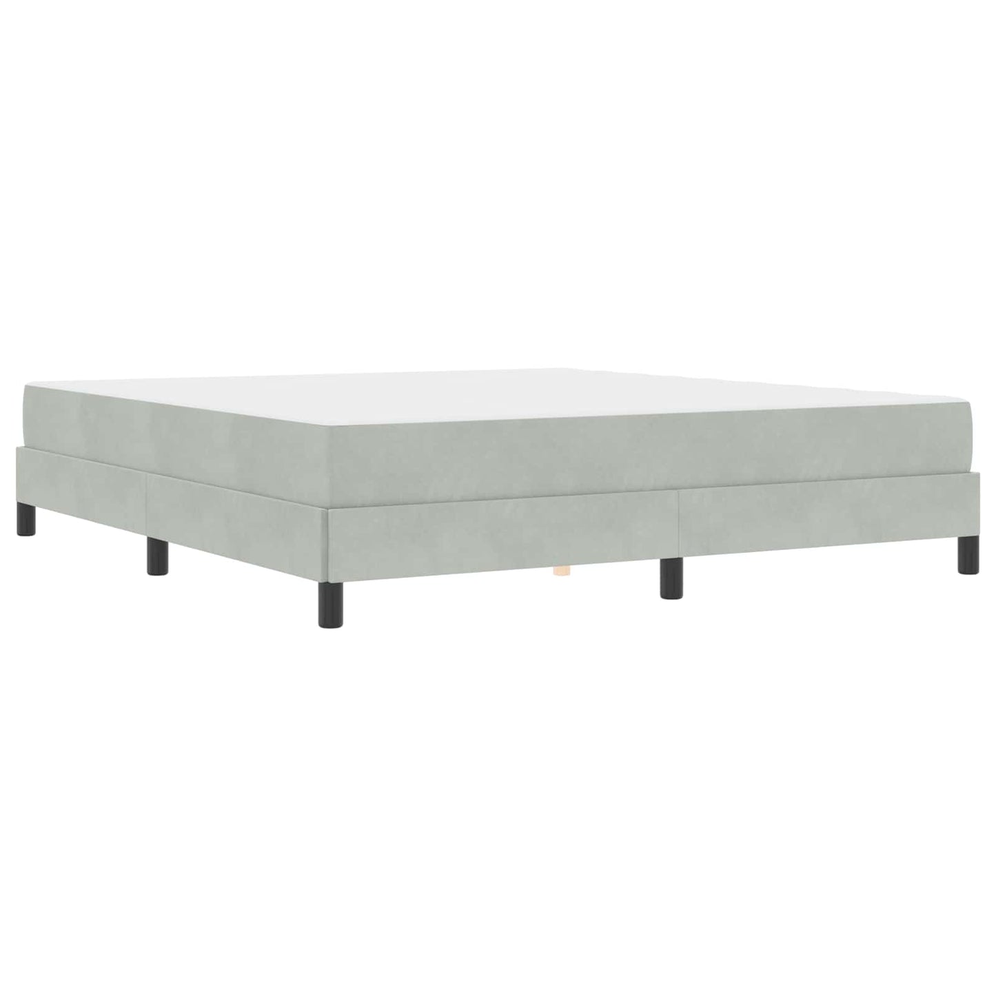 Boxspringbed met matras Lichtgrijs 180 x 200 cm Stof is nu te koop bij PeponiXL, paradijselijk wonen!